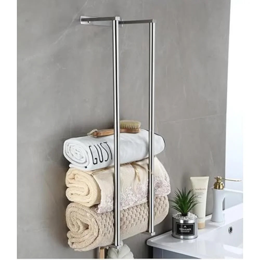 Stainless Steel Wall Mounted Towel Rack For Rolled Towels