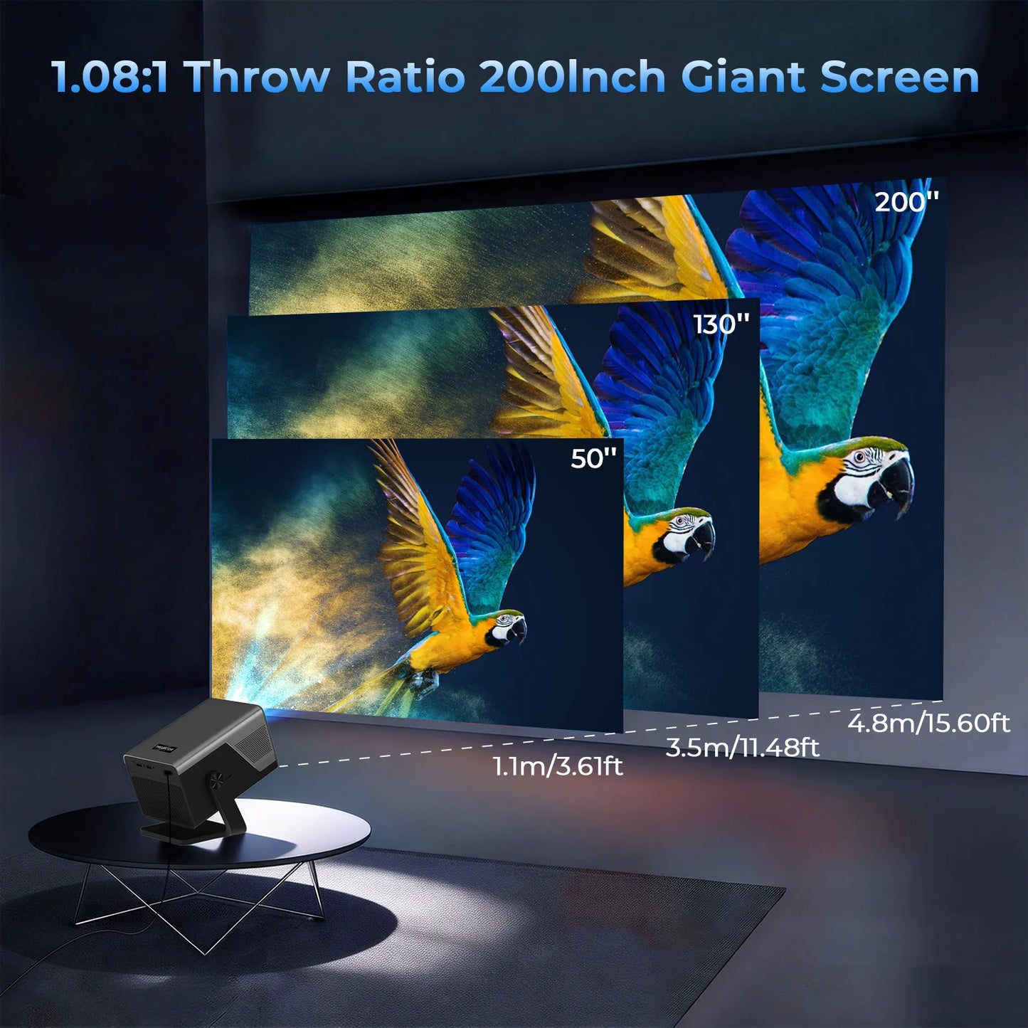 LynCast X7 8K Projector With Android 14 And WiFi 6