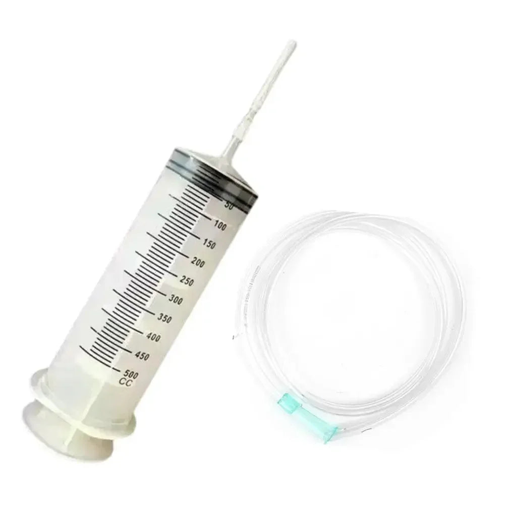 Manual Vacuum Syringe Oil Extractor With Hose For Car Maintenance