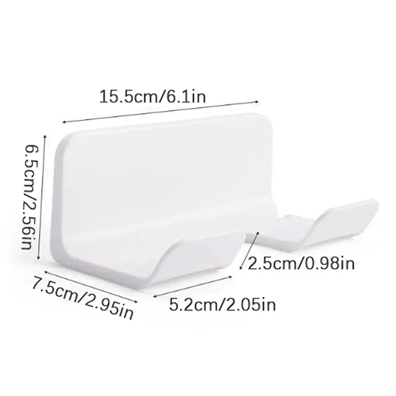 AEDG Hair Dryer Holder Wall Mount Organizer Shelf For Bathroom